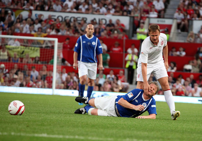 Teddy Sheringham will lead an all-star cast in England v Scotland Legends