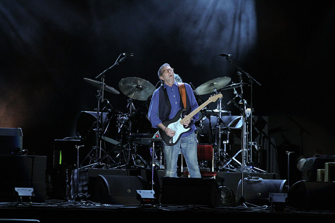 Eric Clapton performing in Dubai