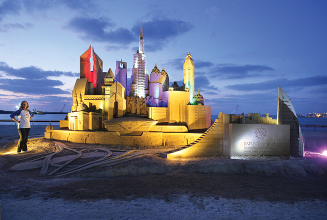 Sand sculptures at JBR