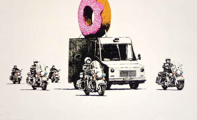 Art in Dubai: Banksy, Donut Police