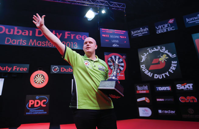 Michael van Gerwen in Dubai