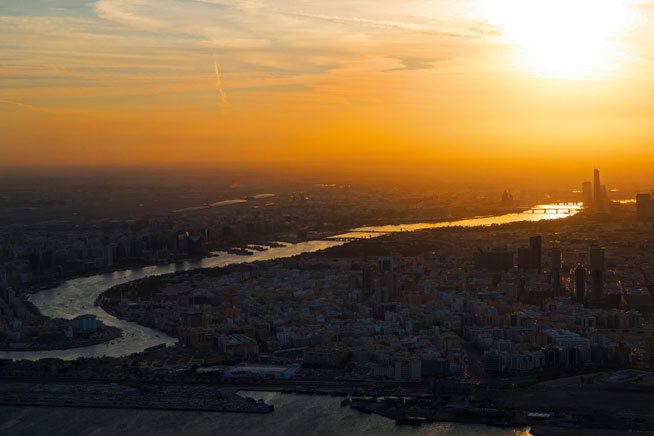 Pictures of Dubai beaches and coastline from the sky