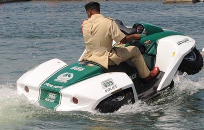 Dubai Police vehicles - jet-ski/quad bike