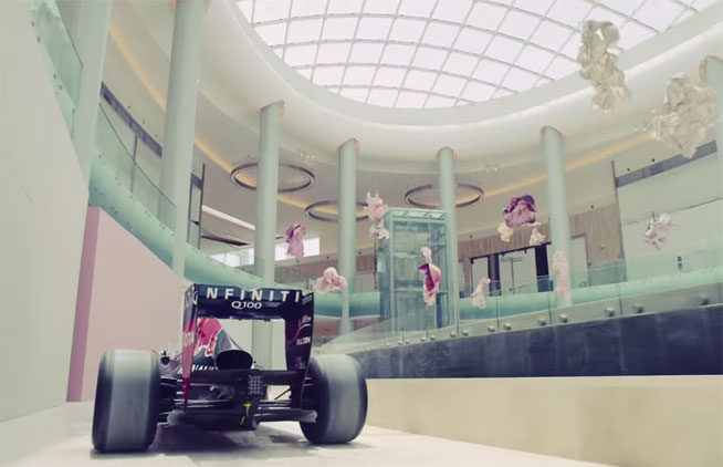 Yas Mall let Infiniti Red Bull loose