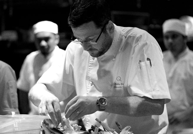 Colin Clague, head chef at Qbara