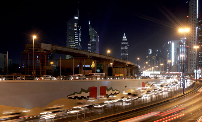 Burj Al Arab fireworks forces road closures in Dubai