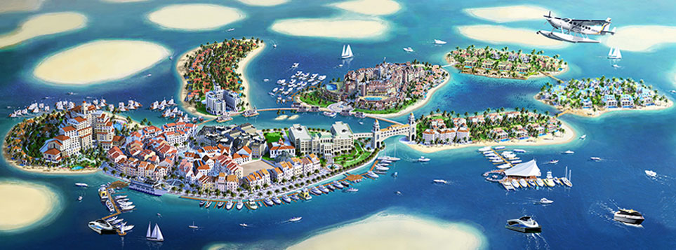 Dubai World Islands - Mainland Europe (credit: thoe.com)