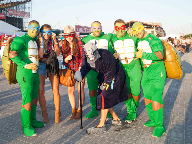 Dubai Rugby Sevens 2014 - best fancy dress