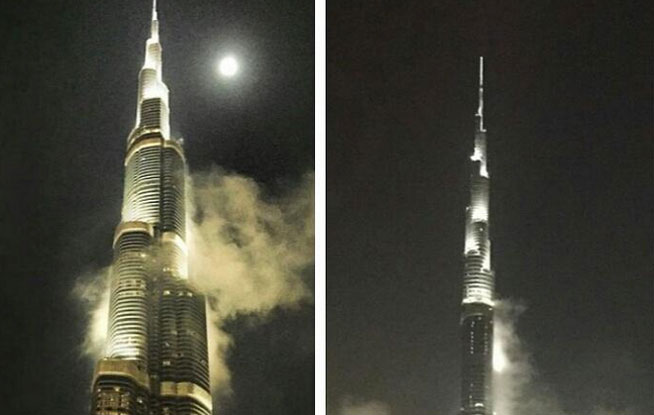 Burj Khalifa fire dismissed as fog