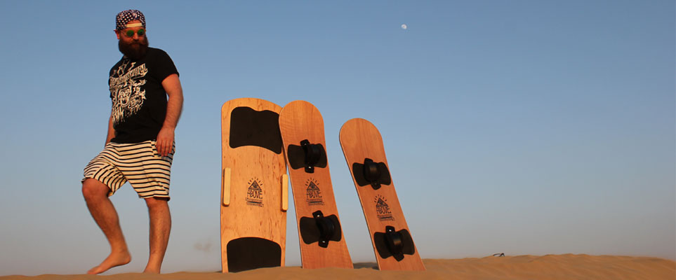 Sandboarding in Dubai with Above Sandboards