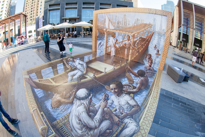 Pictures of Dubai Canvas 3D art project