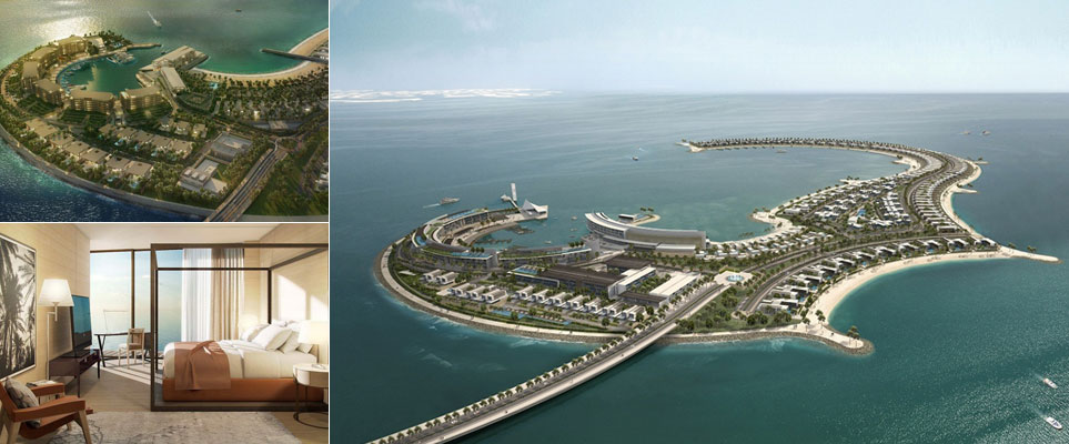 Bulgari Hotel in Dubai, on Jumeirah Bay Island