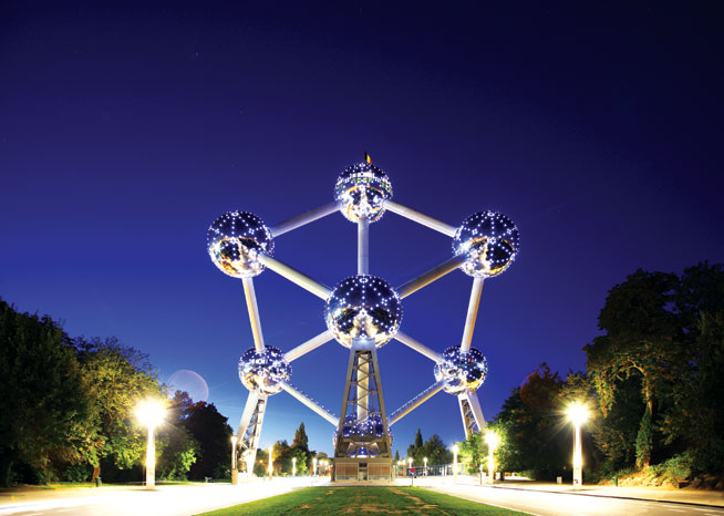 Public art - The Atomium; Brussels, Belgium