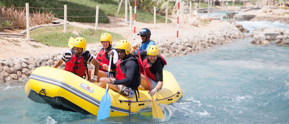 White water rafting at Wadi Adventure