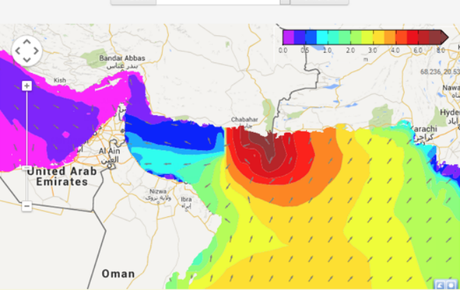 Tropical storm in the UAE