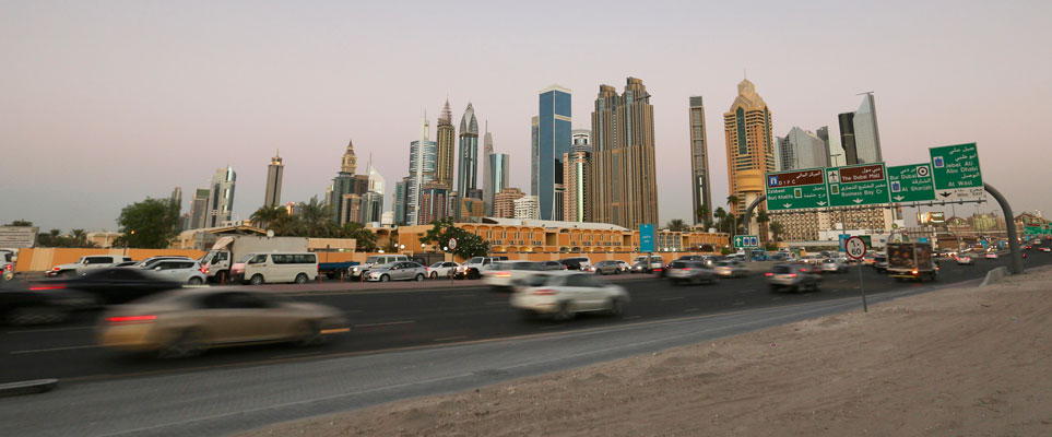 traffic driving dubai