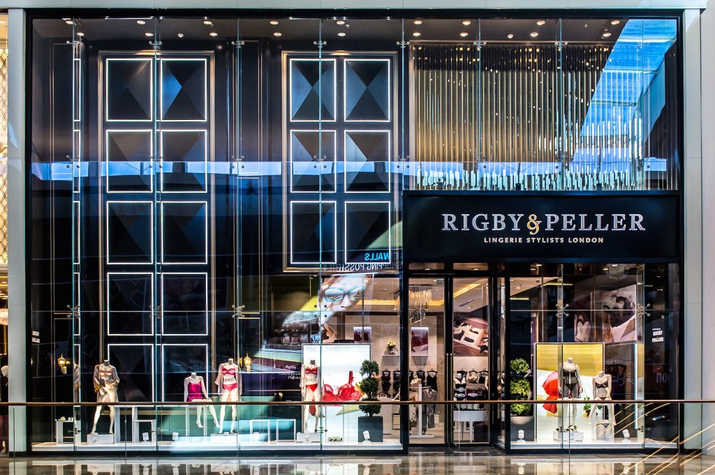 Rigby and Peller window display