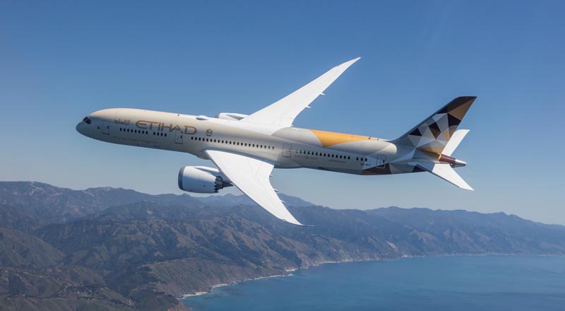 Etihad Airways Boeing 787-9 Dreamliner, saudi arabia cancellations, travel restrictions, coronavirus, covid19 virus