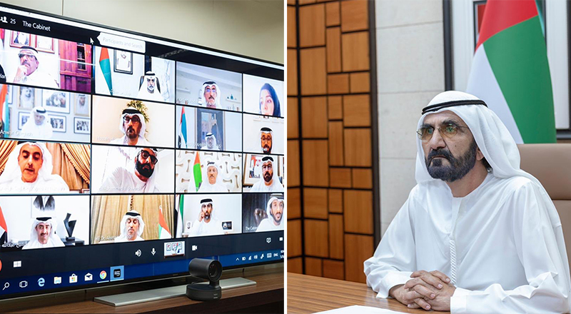 sheikh mohammed cabinet meeting skype