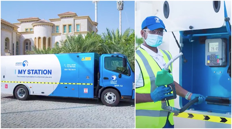 Abu Dhabi Posts, adnoc, fuel delivery uae