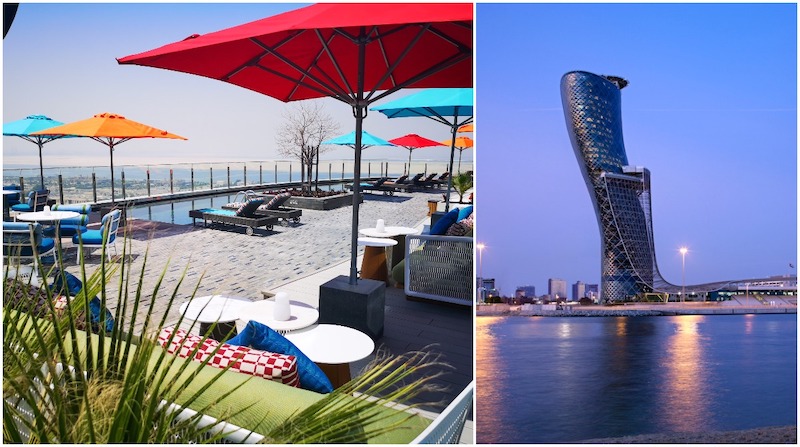 Adnaz Pool Bar, Andaz Capital Gate Abu Dhabi, best abu dhabi pool bars