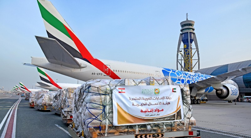 emirates aid to lebanon