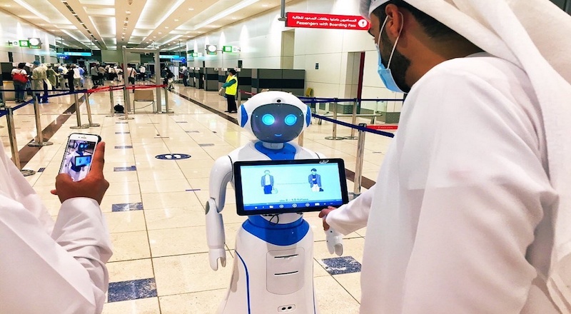 dubai airport robot