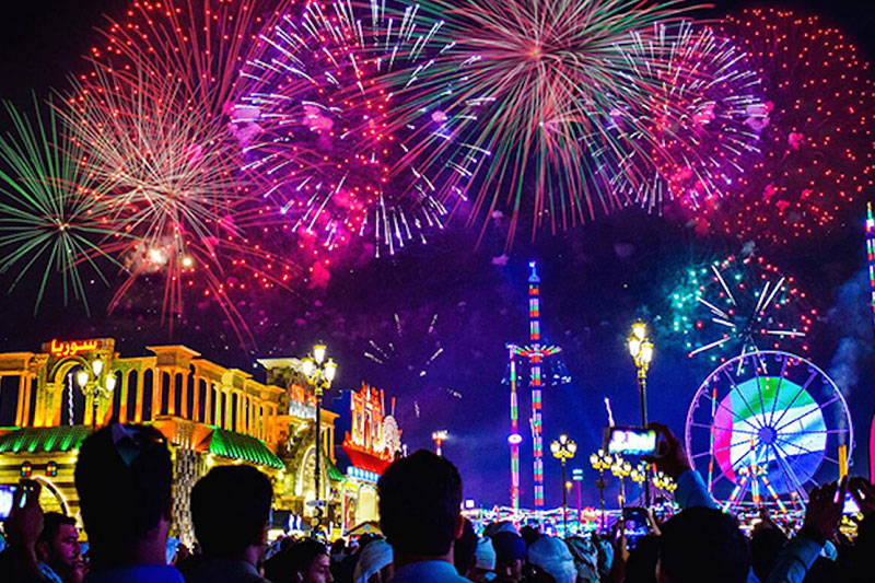 Fireworks at global village