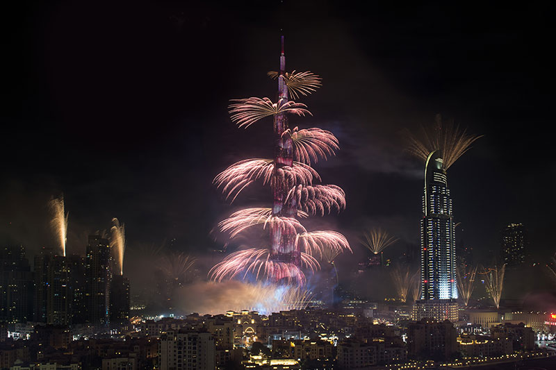 burj khalifa fireworks