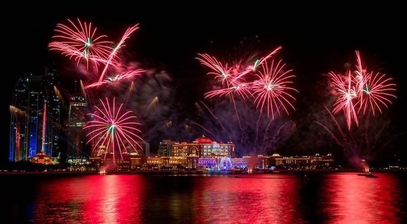 Abu Dhabi fireworks UAE National Day 2020