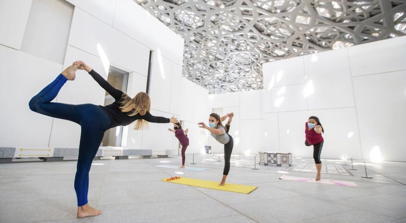 Louvre abu dhabi yoga