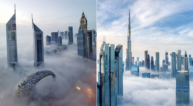 dubai fog photos