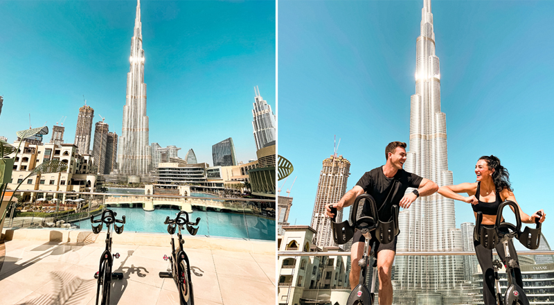 storm cycling spin class burj khalifa