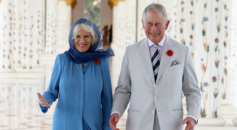 King Charles in Abu Dhabi Grand Mosque